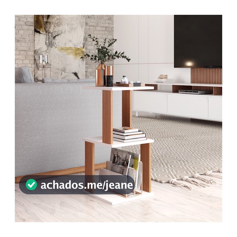 Mesa Lateral E Canto De Sofá Mesinha Apoio Aparador Sala Cabeceira Quarto MVD Móveis