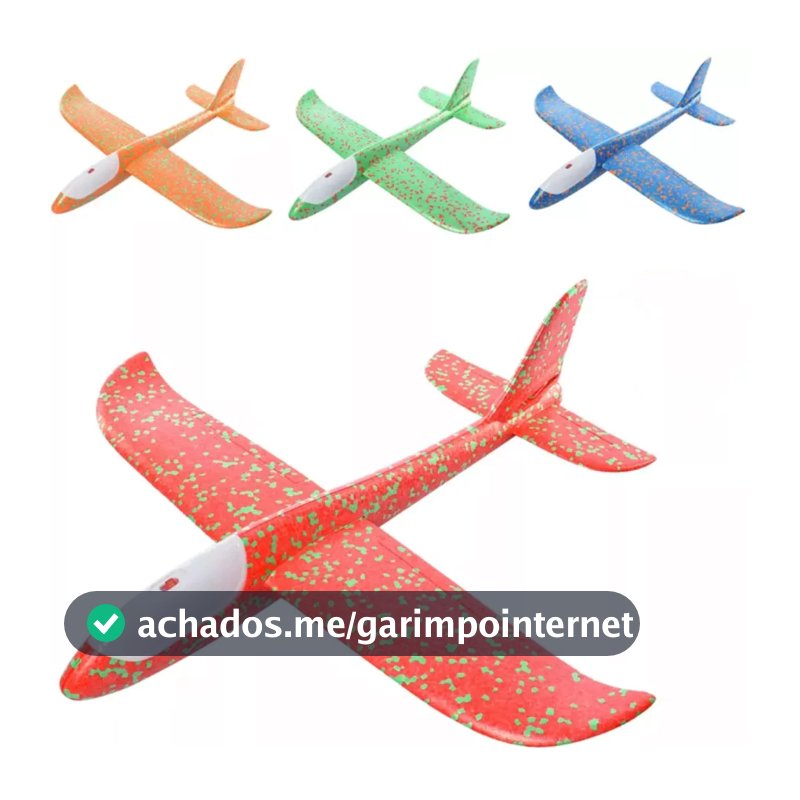 Avião Brinquedo Planador Grande com luzes--Luna
