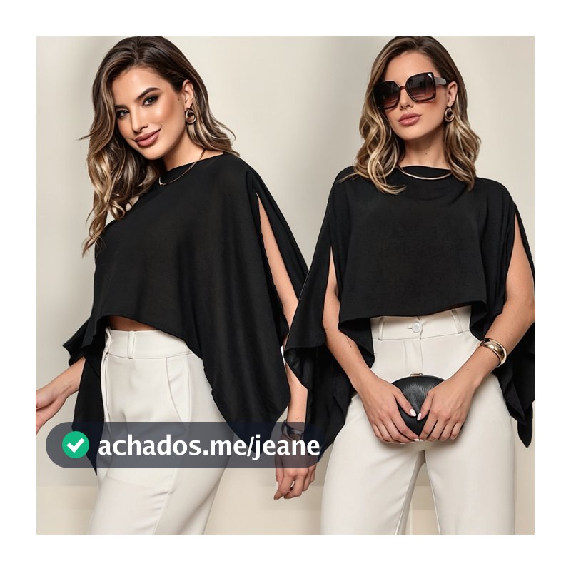 Blusa Cropped Bata Capa Multiformas Estilo Boho E Top Faixa Morcego Assimétrica Moda Casual Elegante
