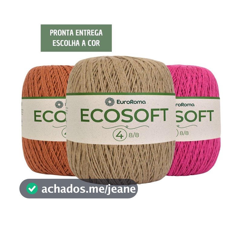 Barbante EuroRoma Ecosoft Número 4 - 300g / 483 metros - Fio Macio