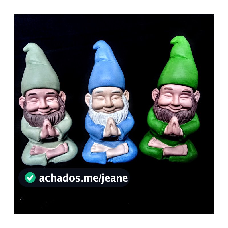 Duende Gnomo Jardim Sorte Colors Decoração Casa