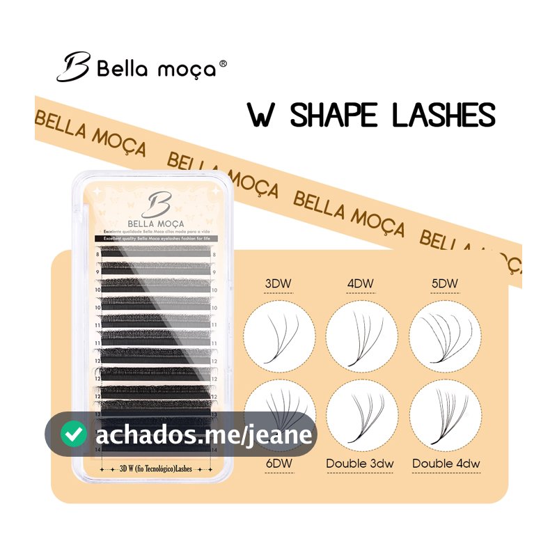 Bella Moça YY/3D/4D/5D/6D/7D/8DW Cílios 8-14mm D Curl 0.07 Macios Naturais Pretos