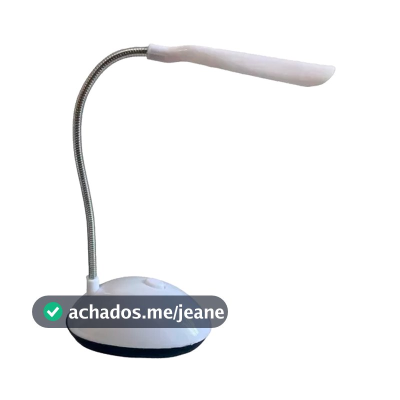 Luminária De Mesa Led Flexível Abajur Portátil A Pilha