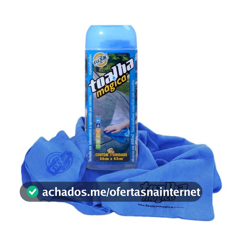 Toalha Mágica Fixxar Para Limpezas Diversas Casa, Carro, Moto