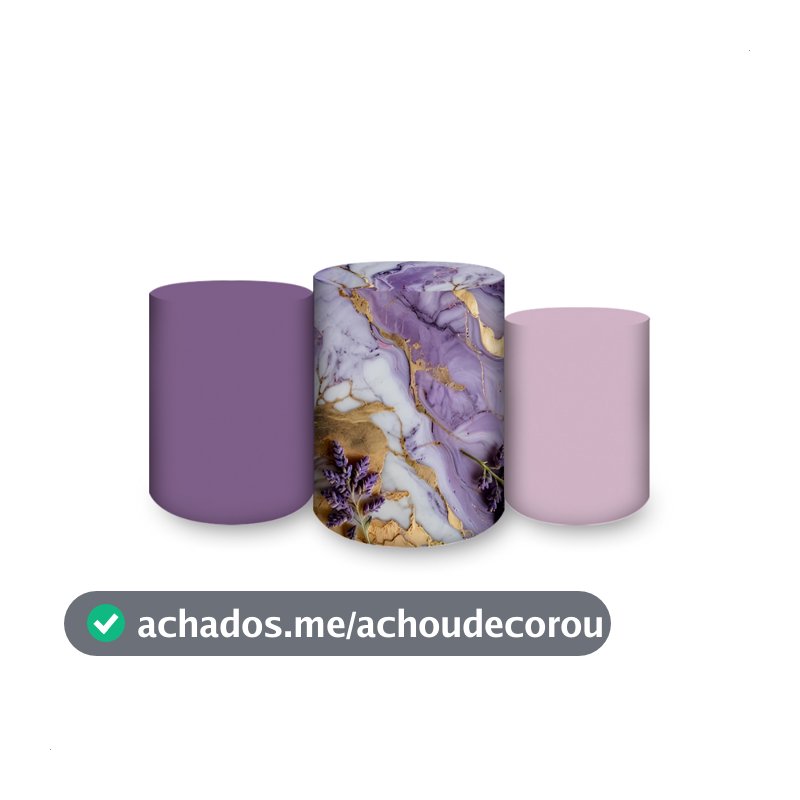Capas De Cilindro Sublimados Veste Fácil C/ Elástico Tema Mármore Moderno