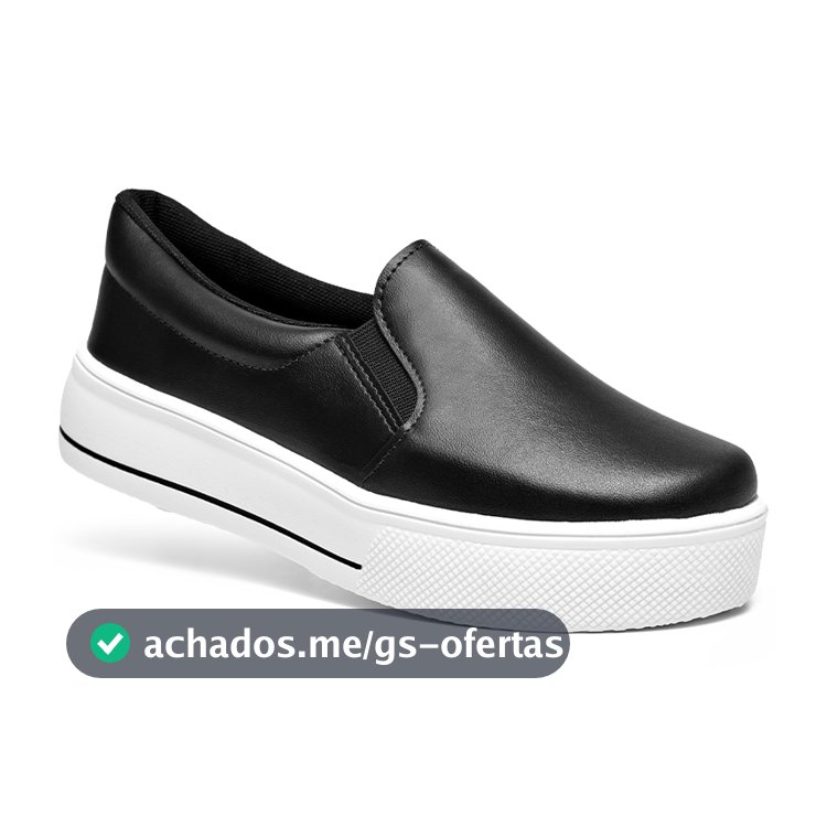 Tenis Feminino Lumiss Casual Slip On Sapatenis Confort Flatform Moda Macio