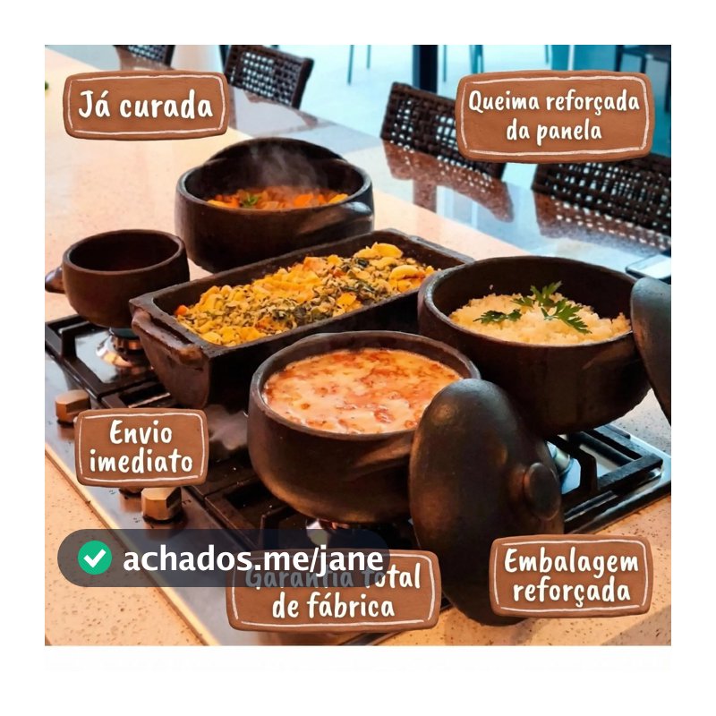 PROMOÇÃO DIA DAS MÃES | Kit Panelas de Barro Capixaba P, M e G (1L, 2L e 5L) + 2 Cumbucas | Original com Garantia