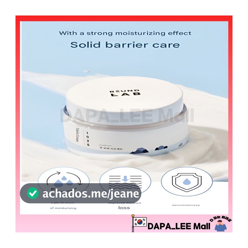 Round Lab 1025 Dokdo Creme 80ml | Hidratação Profunda E Reparação De Barreira De Pele/Ácido Hialurônico Triplo/5 Ceramidas/Sensível Amigável Autêntico