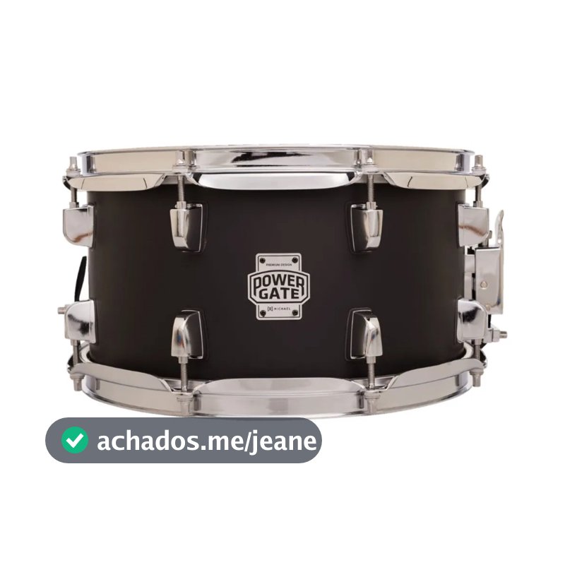 Caixa Michael Power Gate Stage 12x6,5 Pgs1265 Jbk Poplar Canoas Individuais 8 afinações