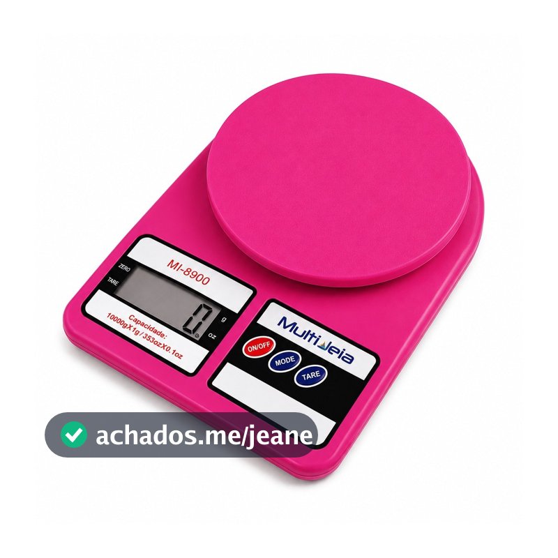 Balança Rosa De Cozinha Digital Alta Precisão Para Alimentos 1g A 10kg