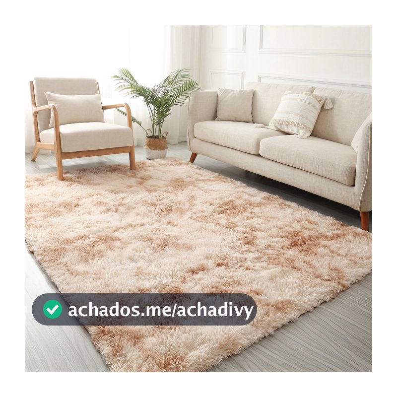 Tapete Sala 2,00x1,50 Peludo 4 Cm De Altura Shaggy Promoção