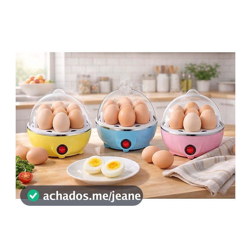 Cozedor de Ovos Elétrico 110V – Portátil a Vapor para Cozinha Envio Imediato