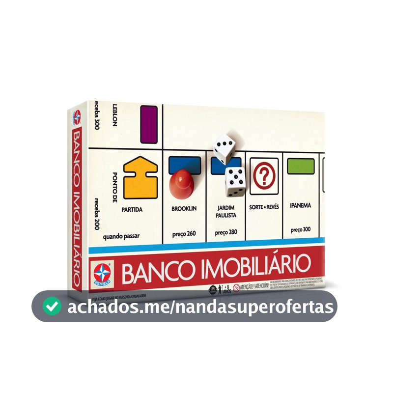 Jogo Banco Imobiliário - Retrô - Reedição Anos 80 - Brinquedos Estrela