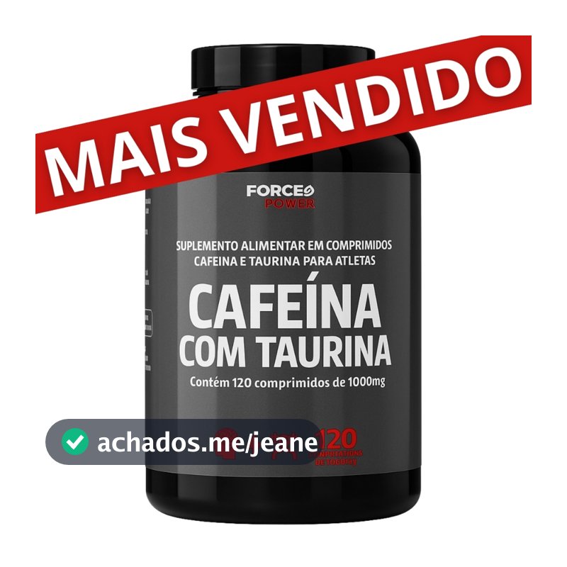 CAFEÍNA ORIGINAL TERMOGÊNICO Pré Treino com Taurina 120 Comprimidos - ( PRODUTO PARA 02 MESES )