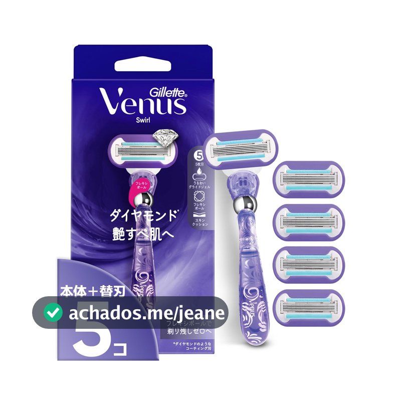 Gillette Venus Venus Razor Razor para mulheres lâmina de substituição do corpo da pele feminina 5 peças Rodo