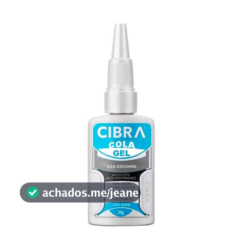 Cola Instantânea Cibra Bond Gel 20g Secagem Rápida Uso geral
