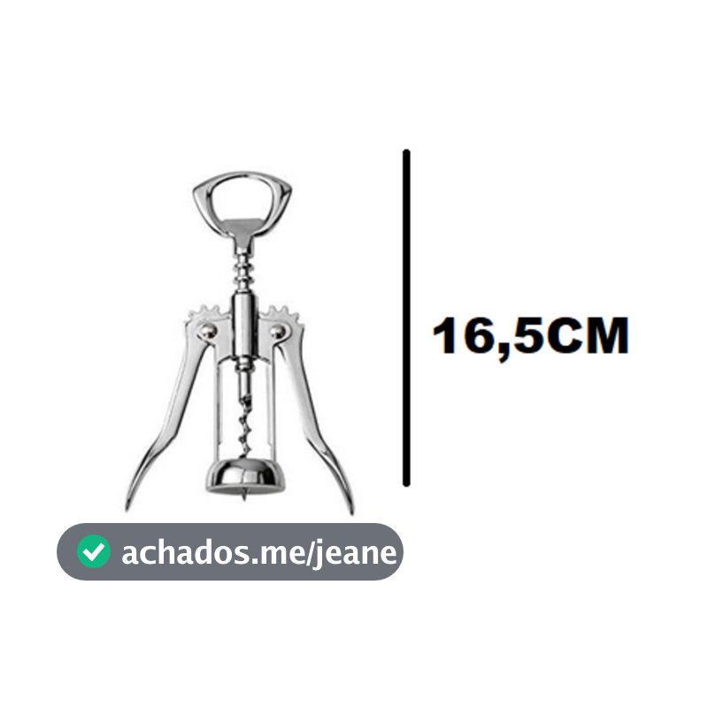 Saca Rolhas Rolha E Abridor Abridores De Garrafas Garrafa 16,5 Cm Mendonza Forte de metal Multiuso