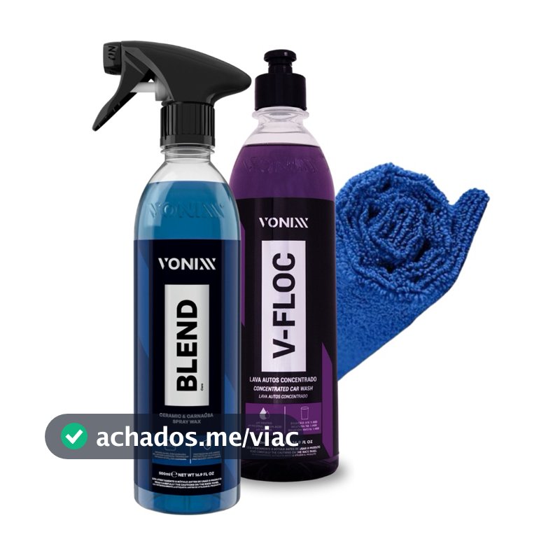 Cera Blend Spray Carnauba Vonixx Shampoo V-floc Toalha Microfibra