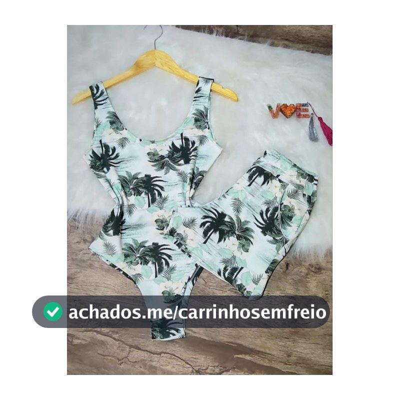 Conjunto Body Maio Suplex Feminino Estampado Short Cintura Alta do 36 ao 52 Plus sizeVerao Tendencia Moda Blogueira