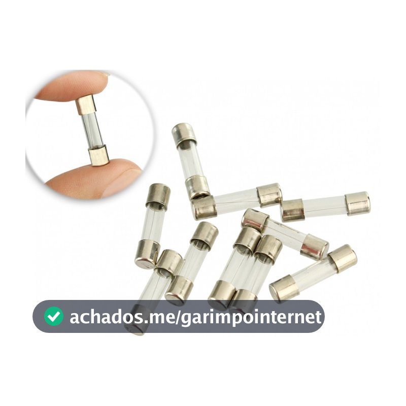 2 Unidades Fusível De Vidro Mini 2a 5x20mm 110v 220v Bivolt 2a kt250v 2A para Inalador de AR