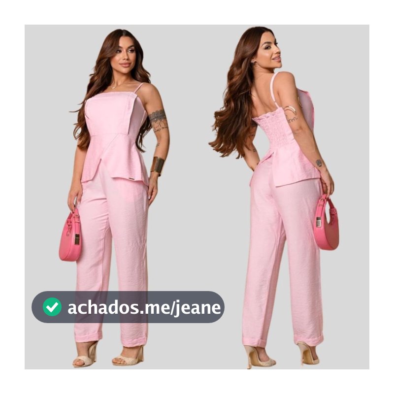 Conjunto Alfaiataria Social Feminino moda luxo roupa feminina elegante look moderno casual alfaiataria social