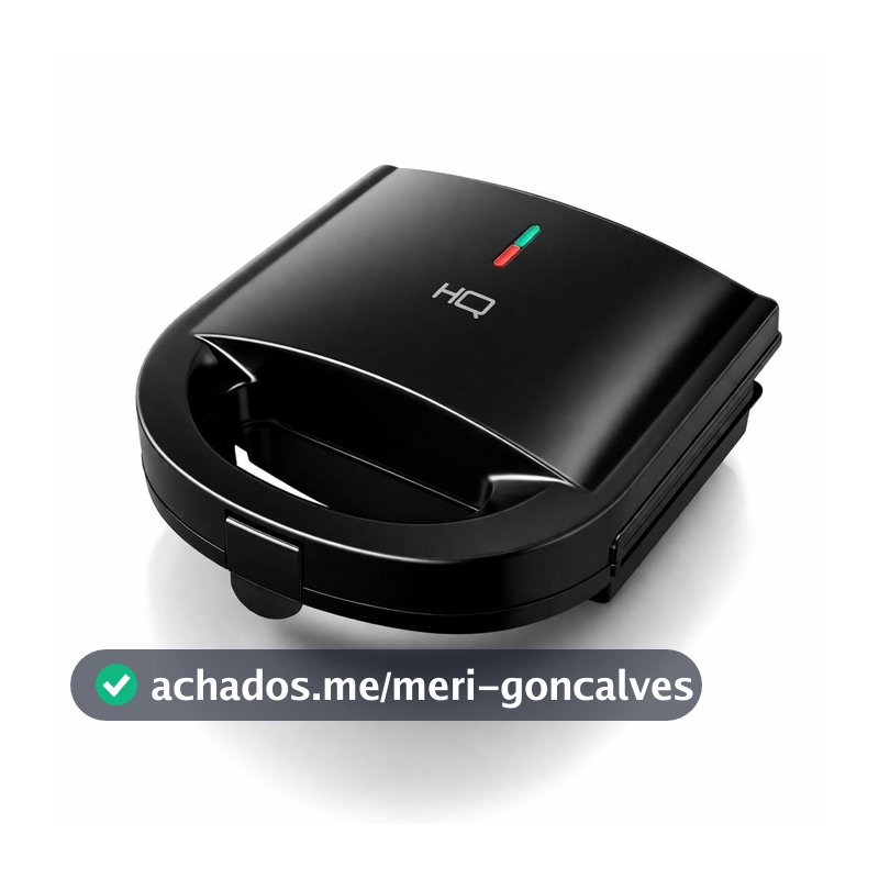 Sanduicheira e Grill HQ 750W Antiaderente Preto HQ-SG004