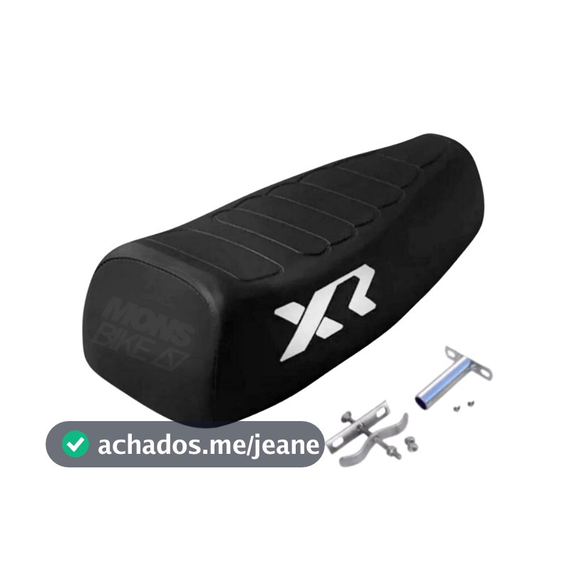 Banco De Mobilete Caloi Xr + Canote Selim Bike + Presilhas Bike Motorizada Montadinha Aro 26 24 20