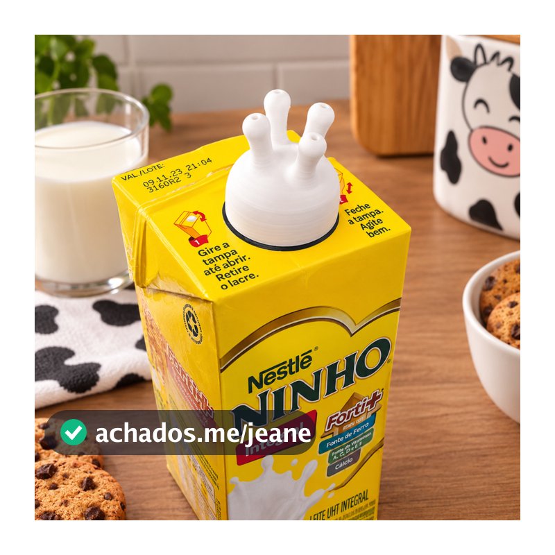 Tampa Decorativa Leite Teta de Vaca Engraçada Suco Vaca Vaquinha Cow
