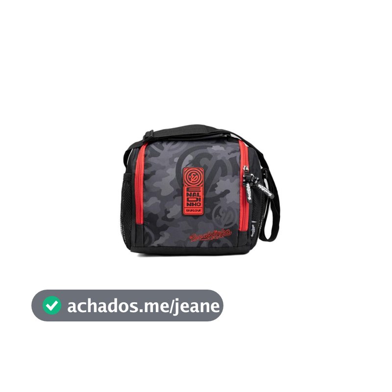 Lancheira Térmica Infantil Masculina Enaldinho Preta