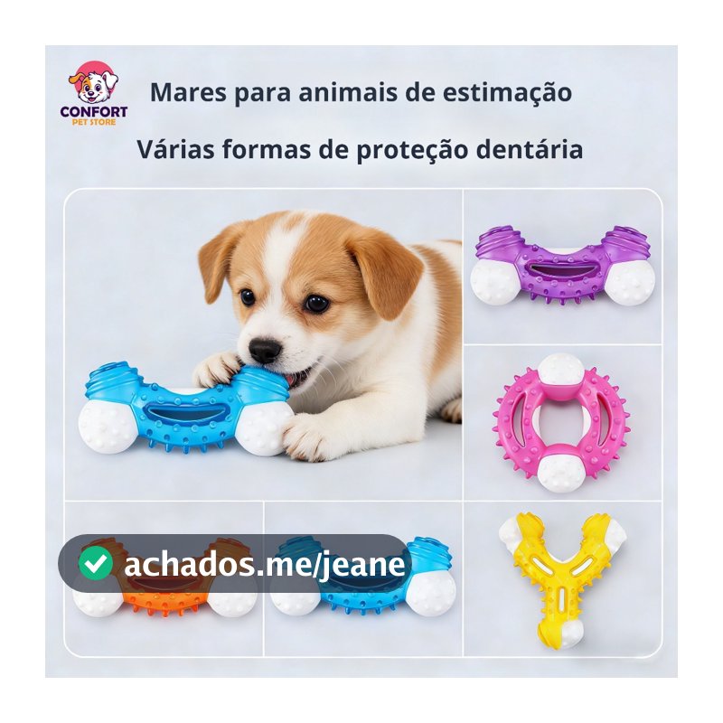 Brinquedos para mastigar para cães/Brinquedo Cachorro Osso TPR de Premium/brinquedos para limpeza dos dentes