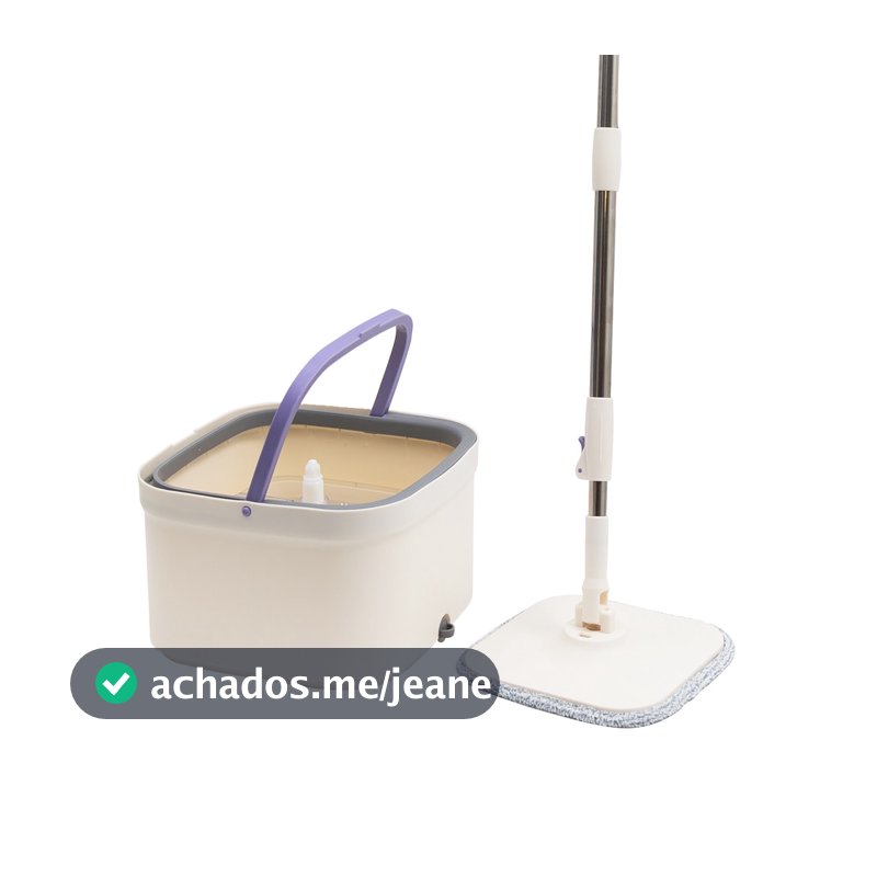 MOP GIRATÓRIO ÁGUA NOVA COM BALDE 4L E ESFREGÃO - SIMPLO