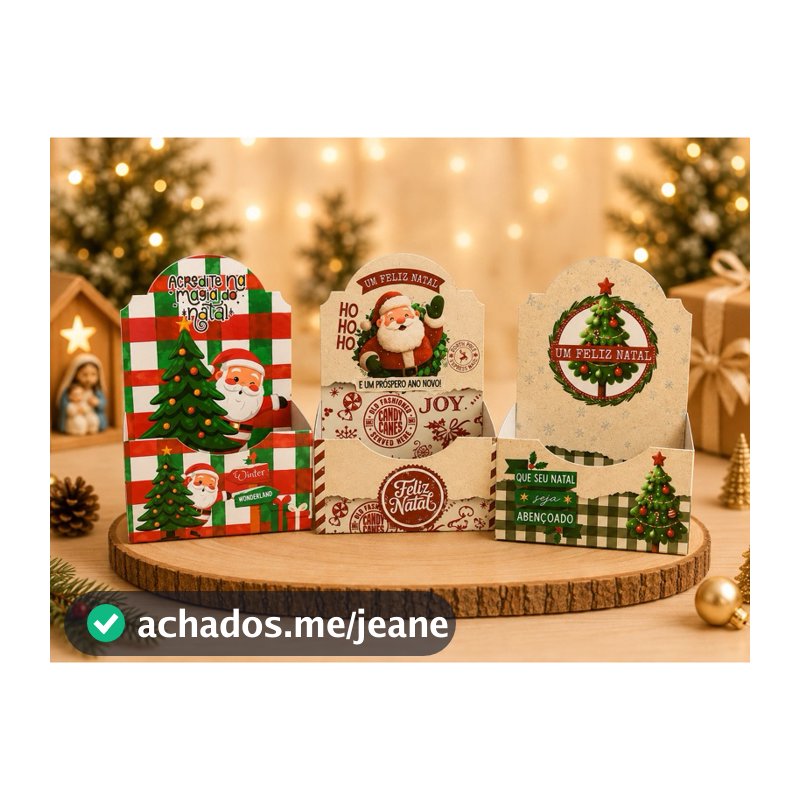 10 Unidades Caixa envelope Natal 12X6X17CM |para chocolate |Porta joias |mimos|Natal, lembrancinha Natal