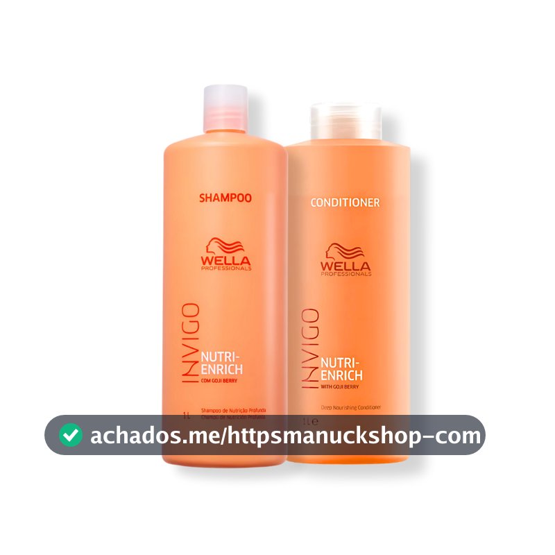 Kit Wella - Shampoo 1L e Condicionador 1L Enrich