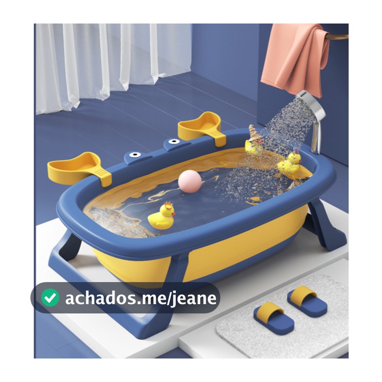Banheira Retrátil De Bebê Ofurô Dobrável Modelo Caranguejo
