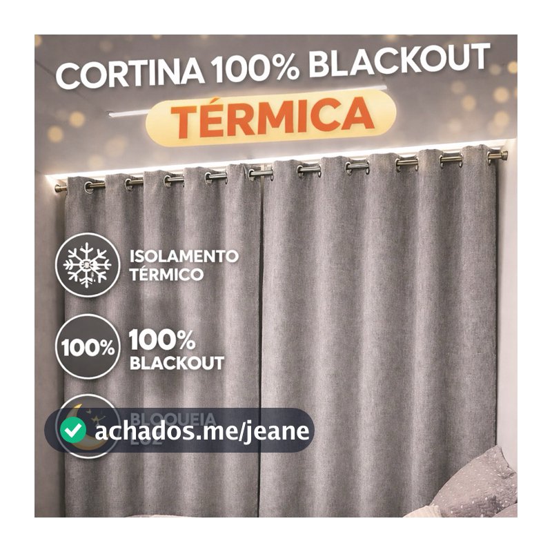 Cortina Blackout 100% Para Sala e Janela 4.00x2.70 luxo linho