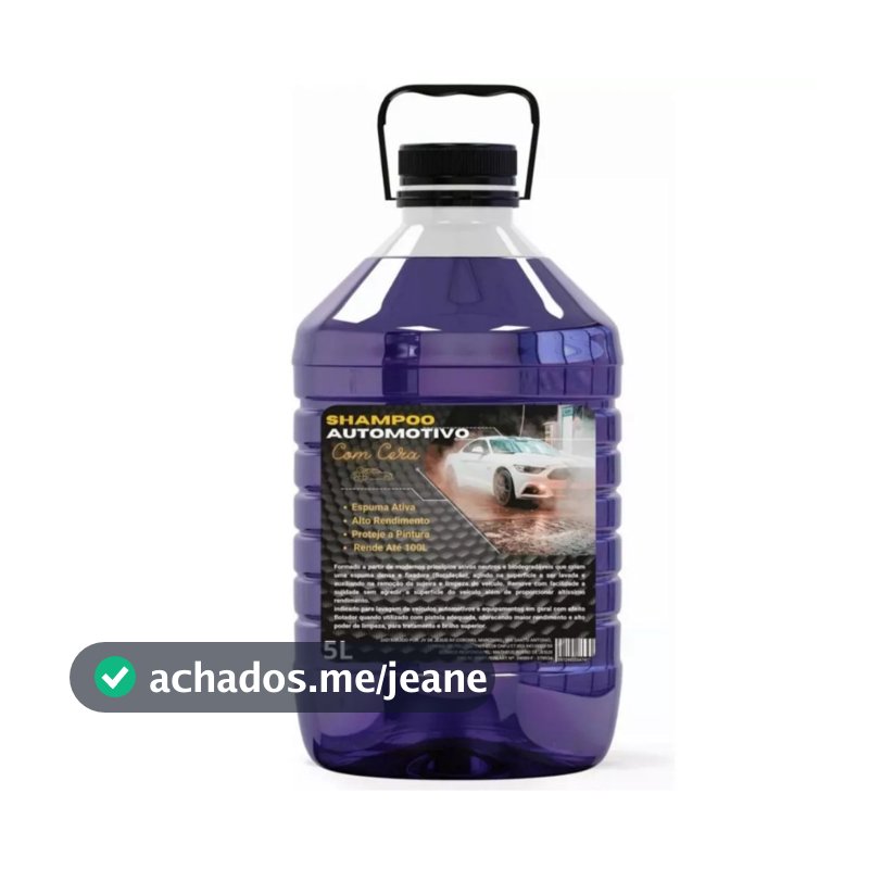 SHAMPOO COM CERA DE CANAUBA AUTOMOTIVO CONCENTRADO BRILHO SHAMPOO NEUTRO