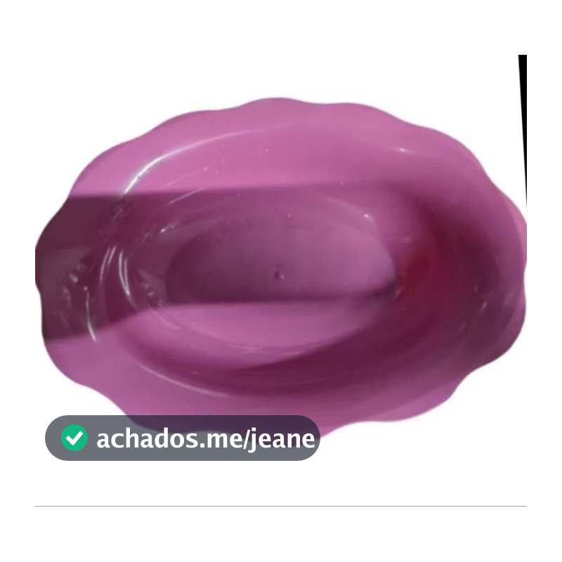 Saladeira ou fruteira rosa em plastico