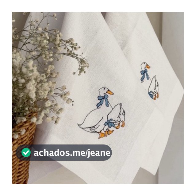 Guardanapo Bordado Patinhos ( Unidade )