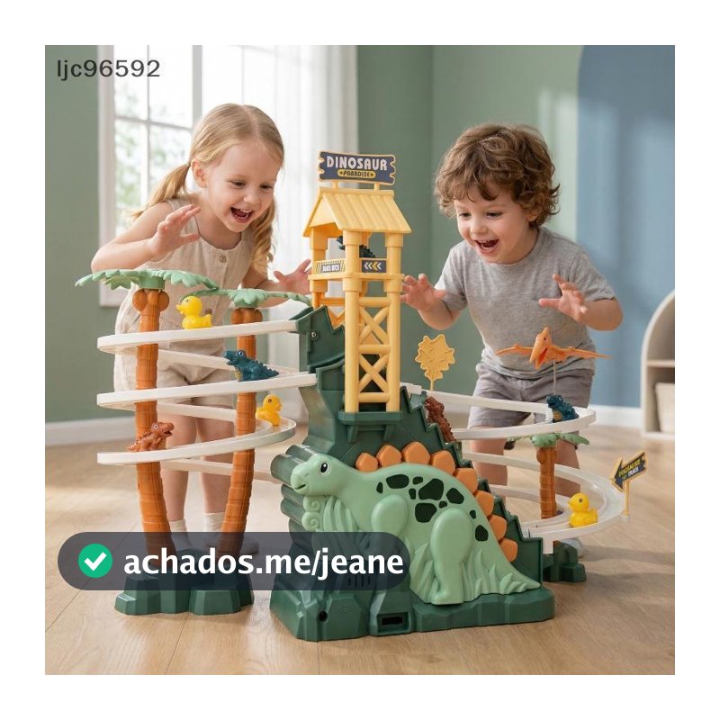 [ljc] Conjunto De Jogos De Escadas De Brinquedo Infantil Dinosaur Slide Race Tra Para Treinamento Cerebral , Atividades