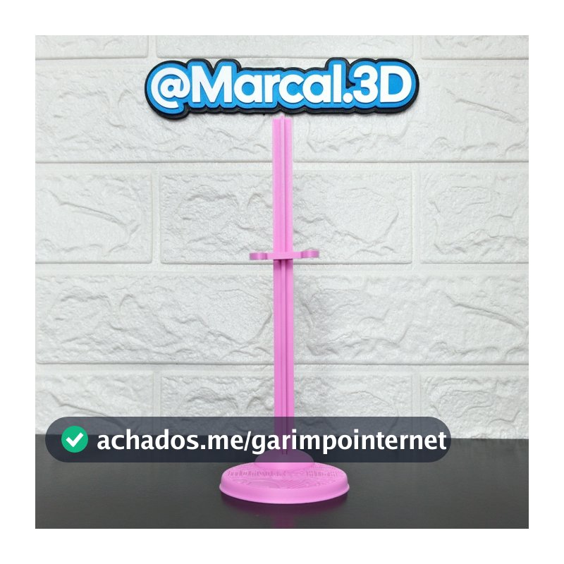 Suporte para Boneca Monster High G1 G3 com 3 Clipes Base Expositor