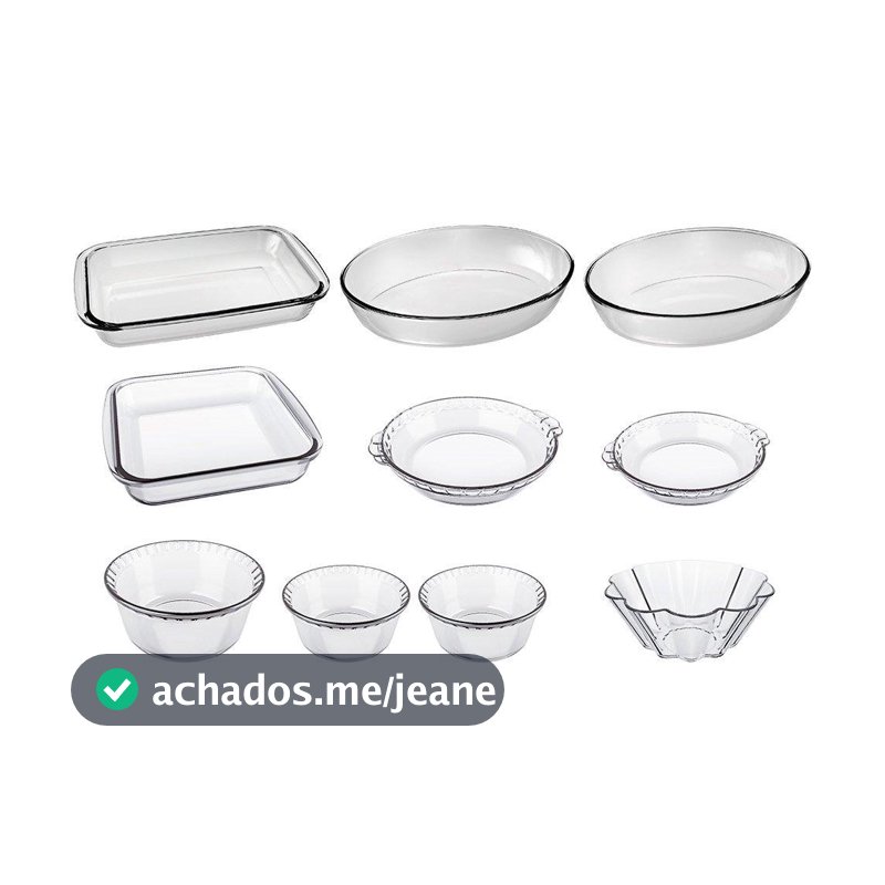 Conjunto de Assadeiras e Formas Marinex 10 Peças