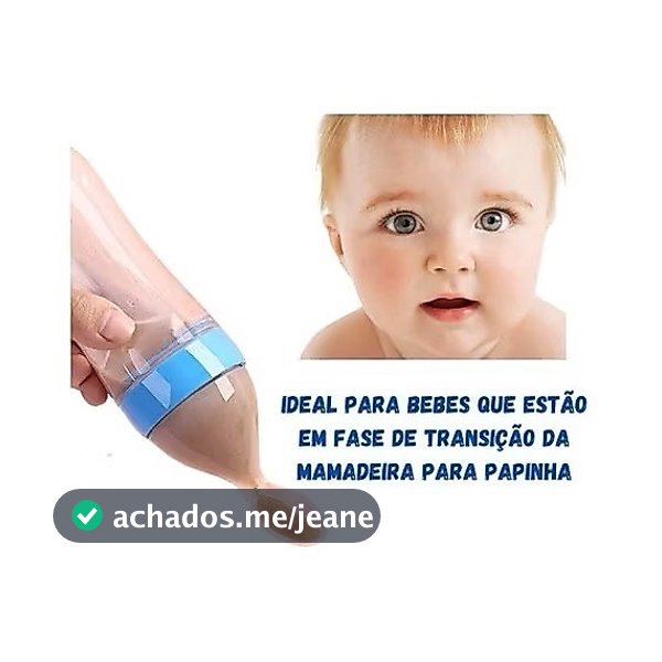 Mamadeira com Colher Dosadora 90ml Introdução Alimentar Mais Fácil Limpa e Segura Fase De Transição