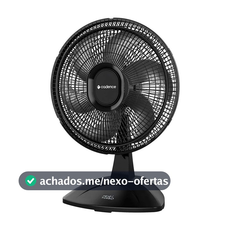 Ventilador de Mesa Cadence Refresh Turbo 6 Pás VTR410 - 40cm 220V