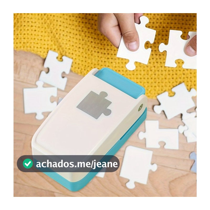 Puzzle Punch, Mini Fabrica de Quebra-Cabeças, Máquina Portátil para Criar Peças de Quebra-Cabeça