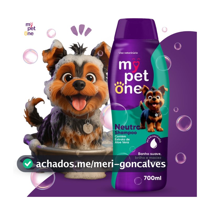 Shampoo Premium Neutro 700mL Cães e Gatos Mypetone