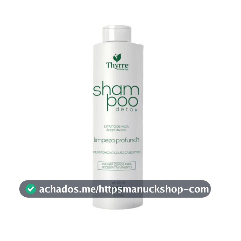 Shampoo Detox 1L Pré Química Não Danifica o Fio Tratamento Capilar Profissional Thyrre Cosmetics
