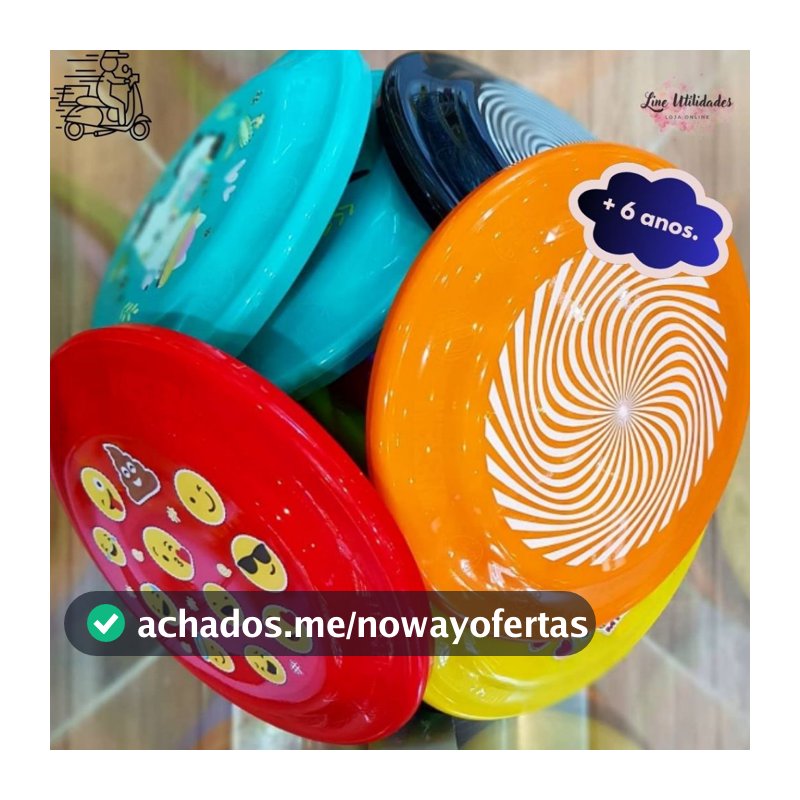 Frisbee Disco Voador Infantil | Brinquedo ao Ar Livre | Diversão para Crianças +6 Anos