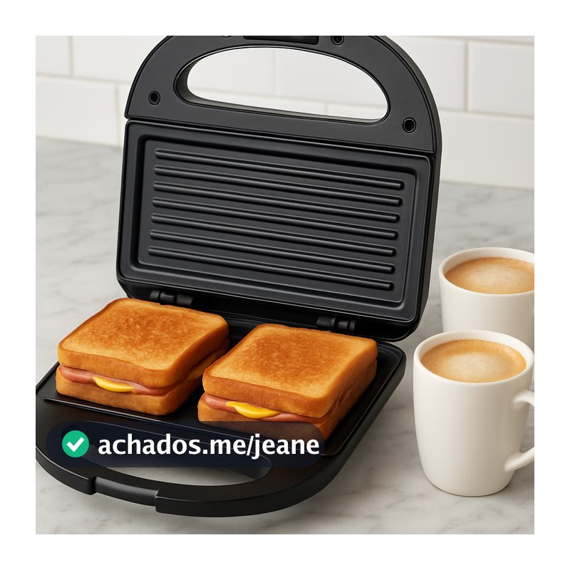 Sanduicheira Grill Itatiaia Essencial 127V Portatil Antiaderente