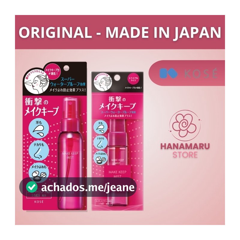 Kosé Make Up Keep Mist EX+ Fixador de Maquiagem 35ml e 80ml direto do Japão