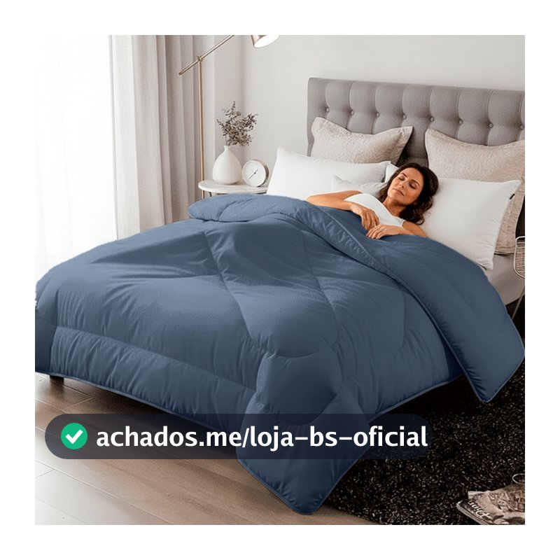 Edredom Dupla Face Queen Percal 400 Fios Extra Macio Luxo Casa di Valle